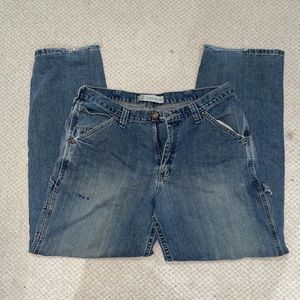 Lee Dungarees 34x32 jeans with frayed hem